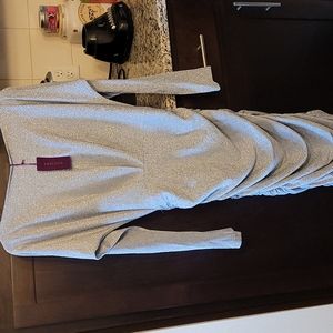 Gorgeous silver shimmer bodycon cocktail dress